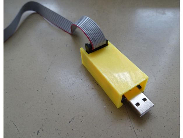 usbasp case easy printable no screws electronics 3D print model - Mito3D