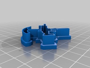 fortnite cookiecuter mutfak ve yemek cookiecutter çerez kesici 3d print model - Mito3D