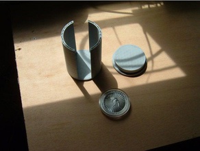 soporte de moneda 10 1 onza monedas plata & insignias 3d print model - Mito3D