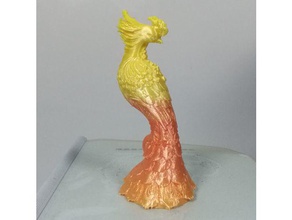 phoenix ornamento esculturas 3d print model - Mito3D