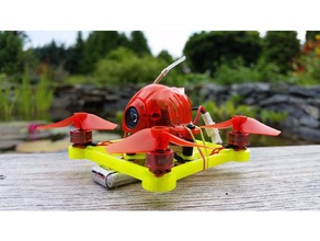 gr1ff v2 - 75mm brushless whoop frame 3d printing 0603 0703 0705 35mm printed 41mm bottom drone feather fix freestyle fully guard happymodel kwad light micro mini motor plate prop propeller propellers propguard propguards props quad quadcopter racing snapper 7 spare tiny tinywhoop 3d print model - Mito3D