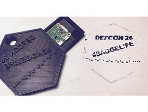 def con 26 timbre badge pièces et badges 3d print model - Mito3D