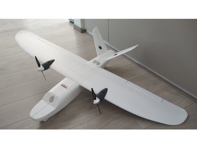 mini talon twin pod moteur de conversion r c véhicules la d2830 les gousses lits jumeaux x-drone xuav 3D print model - Mito3D