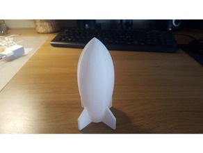 Rakete Fahrzeuge einfach drucken schnell Modell vase-Modus 3d print model - Mito3D