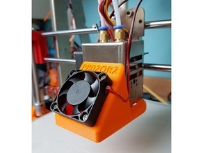 zonestar p80qr2 conducto del ventilador Impresora 3d de las piezas el 3d print model - Mito3D