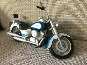 dragstar xvs650 v-star de la motocicleta vehículos moto escala sls yamaha 3d print model - Mito3D