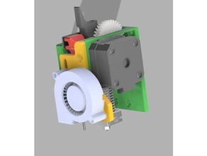 anet a8 am8 e3d direct drive baseplate pitan extruder 3d printer parts geared 3d print model - Mito3D