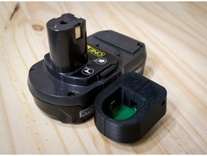 ryobi adaptador de batería - conector barril la electrónica el 18v ts100 3d print model - Mito3D
