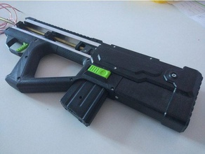 airsoft electric toy gun mk3 - back body mechanical toys 6mm aeg bullpup gearbox 3d print model - Mito3D