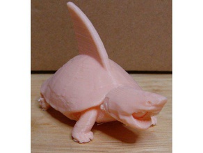 kaplumbağa köpekbalığı hayvanlar melez 3d print model - Mito3D
