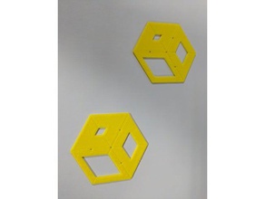 vista em perspectiva ajuda de desenho ferramentas arte bottop cubo isométrica 3d print model - Mito3D