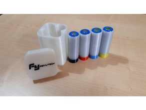 caso cuatro 22650 li-ion - feiyutech edición la electrónica de batería feiyu liion tech 3d print model - Mito3D
