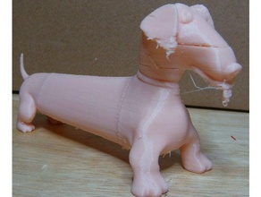 extra largas perros salchicha a los animales perro de largo weiner 3d print model - Mito3D