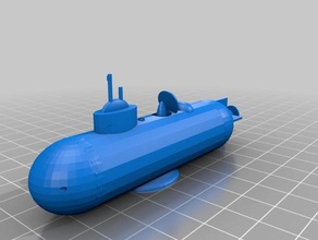 simple sub toys & games 3d print model - Mito3D