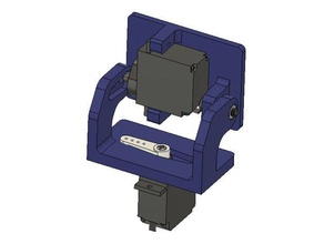 compacto pan-tilt de montagem robótica pantilt servo 3d print model - Mito3D