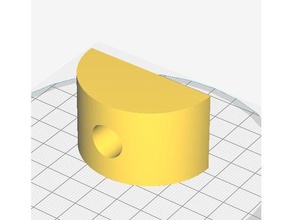 parametric half moon washer parts 3d print model - Mito3D