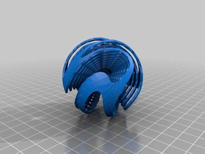 twisted ball ba decor 3d print model - Mito3D