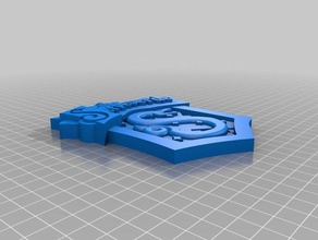 distintivo di hogwarts serpeverde art 3d print model - Mito3D