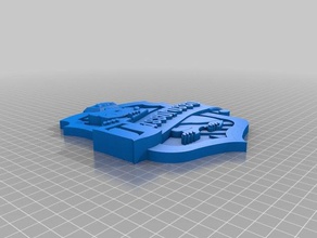 emblema de hogwarts tassorosso a arte 3d print model - Mito3D