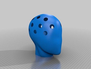 human head vase sculptures 3d print model - Mito3D