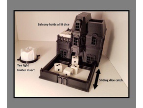 betrayal house hill dice tower toy & game accessories boardgame board games accessory haunted tabletop Haunted 3d print model - Mito3D
