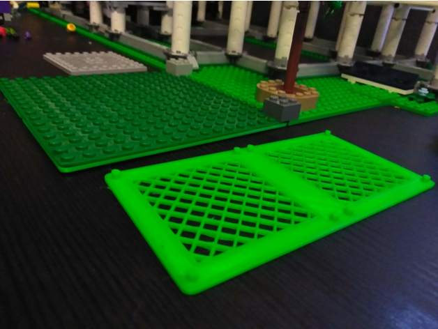 lego baseplate riser construction toys 3D print model - Mito3D
