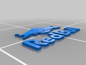 redbull logo 3d printing 3d print model - Mito3D