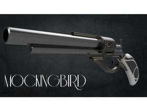 mockingbird - revolver props cosplay gun prop weapon cowboy western 3d print model - Mito3D