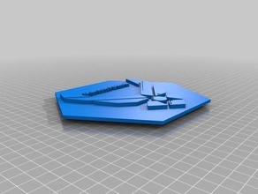 doble cara de la us air force viento catcher La impresión en 3d 3d print model - Mito3D