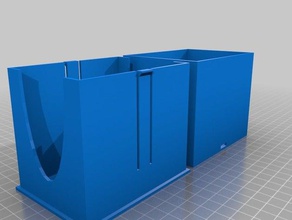 4-deck-Karte-box-Ausschnitte Spielzeug & game Zubehör kundengebundene 3d print model - Mito3D