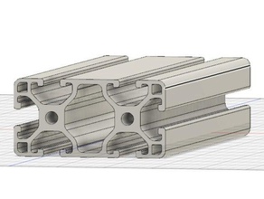 4080 perfil v-ranura del riel Impresora 3d de las piezas 3d print model - Mito3D
