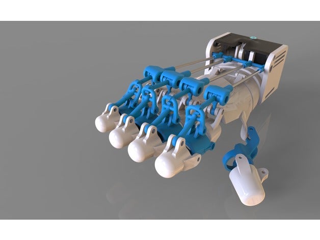 cre-006 flexon power grip exosquelette - huced despro son personnes crewolprint3d desainits humancentereddesign medicalengineering powergripexoskeleton 3D print model - Mito3D