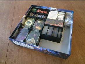 eldritch horror box organization + forsaken lore w sleeves toy & game accessories 3d print model - Mito3D
