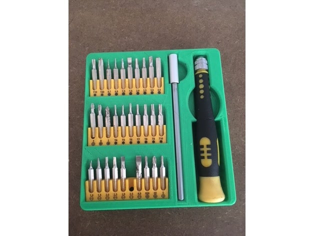 precision screwdriver case hand tools 3D print model - Mito3D