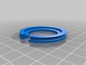 ikea concentric ring lampshade adapter replacement parts 3d print model - Mito3D