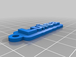 luisa nome del tag i portachiavi su misura 3d print model - Mito3D
