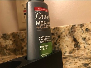 şampuan vücut yıkama tutucu dove men + care 3 oz kaplar banyo sahibi küveti güvercin erkekler bakım duş 3d print model - Mito3D
