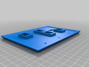 tv cart plate final replacement parts customized 3d print model - Mito3D