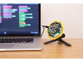 mont crickit la robotique adafruit arduino cas circuit de l'aire jeux le boîtier robot trépied 3d print model - Mito3D