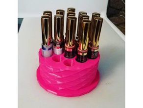 lipsense lip stick vanity organizer bathroom 75 3 4 hole lipstick marker 3d print model - Mito3D