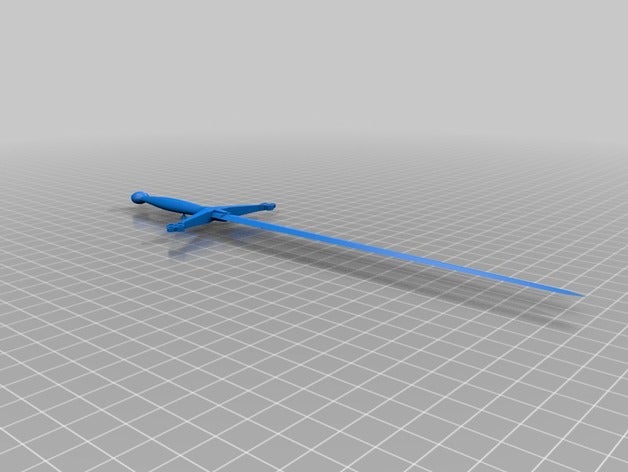 scottish claymore sword props 3D print model - Mito3D