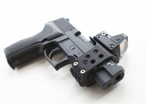 attachment extends 20 mm rail sig p226 e2 tokyo marui air soft toy & game accessories 20mm airsoft picatinny 3d print model - Mito3D