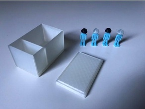 vier Hüte Rätsel enigma hats Gefangenen puzzle - Spielzeug 3d print model - Mito3D