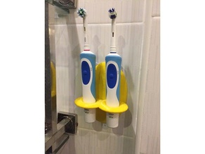 oral-b toothbrush holder bathroom 3d print model - Mito3D