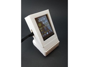 case thingpulse esp8266 weatherunderground display kit gadgets 3d print model - Mito3D