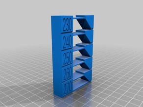 temp test tower 3d printing tests customized 3d print model - Mito3D