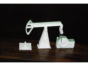 oil pump buildings & structures terrain warhammer 40k 3d print model - Mito3D