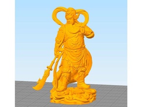 guanyu Skulpturen 3d print model - Mito3D