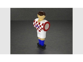 table soccer figure - croatia games 3d print model - Mito3D
