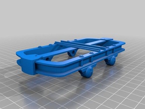 lorrie frame 1 133 scale 45mm model track width assembled 3d printing lorry modelrailroad narrowgauge narrow gauge 3d print model - Mito3D